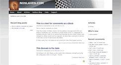 Desktop Screenshot of noslaves.com